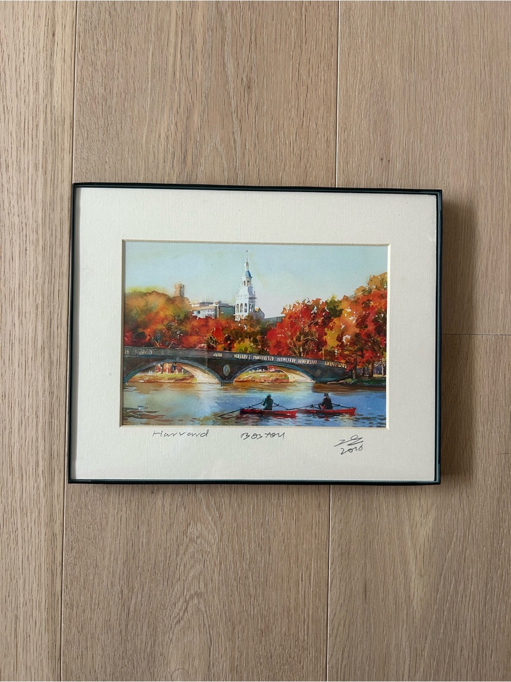 Harvard Rowing Framed Artwork